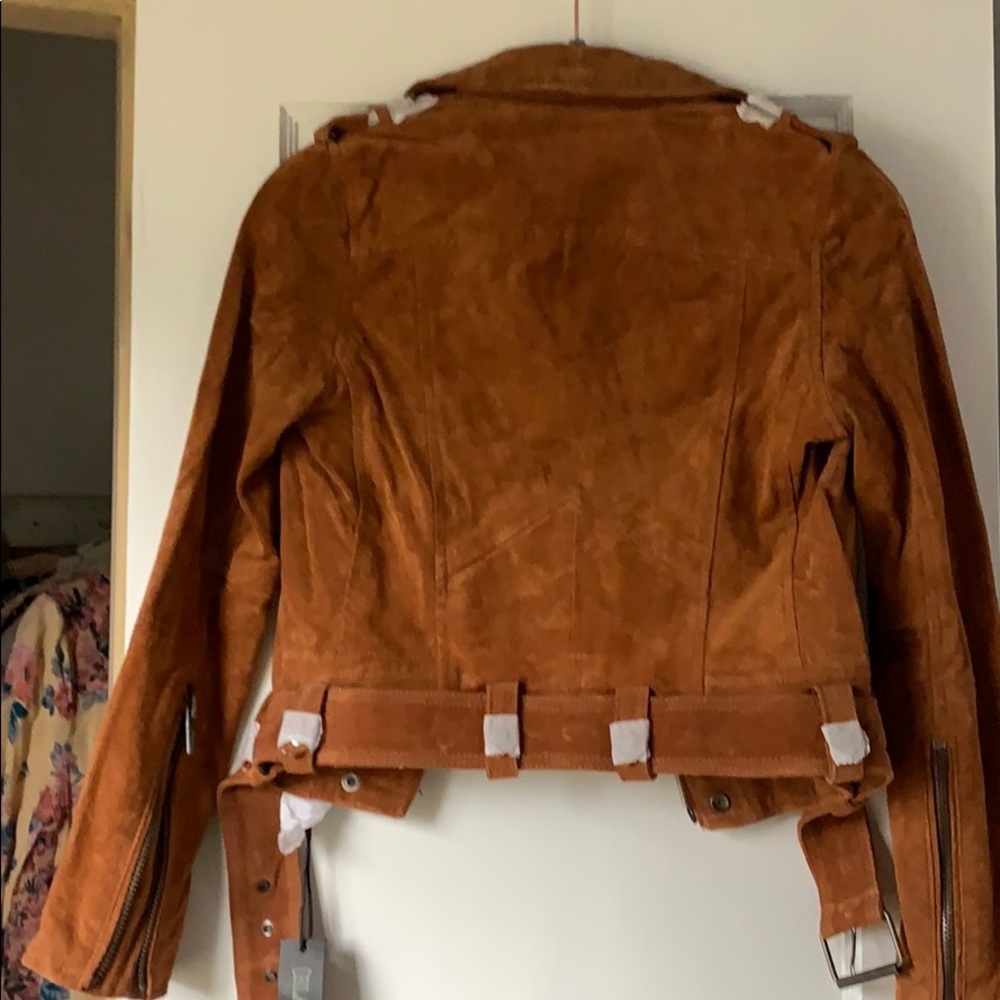 Blank suede moto jacket - Picture 5 of 6